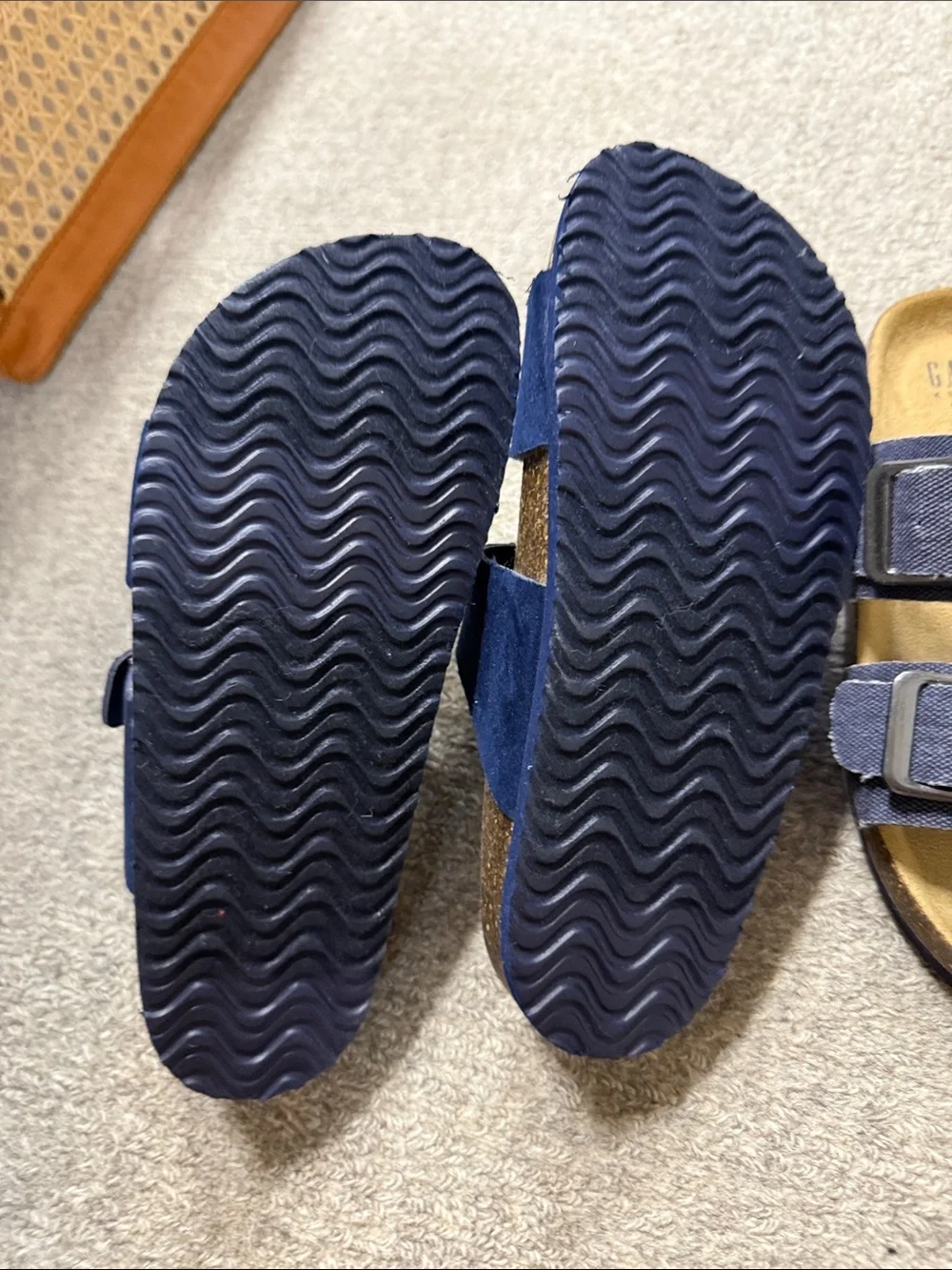 NWOT GAP Kids Navy Double-Buckle Sandals Size: 1-2